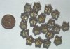 20 12mm Lustre Green Stars